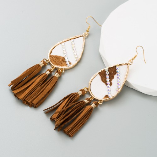 Fashion Jewelry Leather Earrings For Women YWHME-95