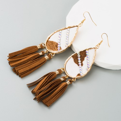 Fashion Jewelry Leather Earrings For Women YWHME-95