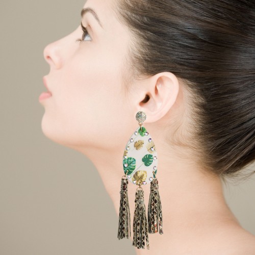 Fashion Jewelry Leather Earrings For Women YWHME-99